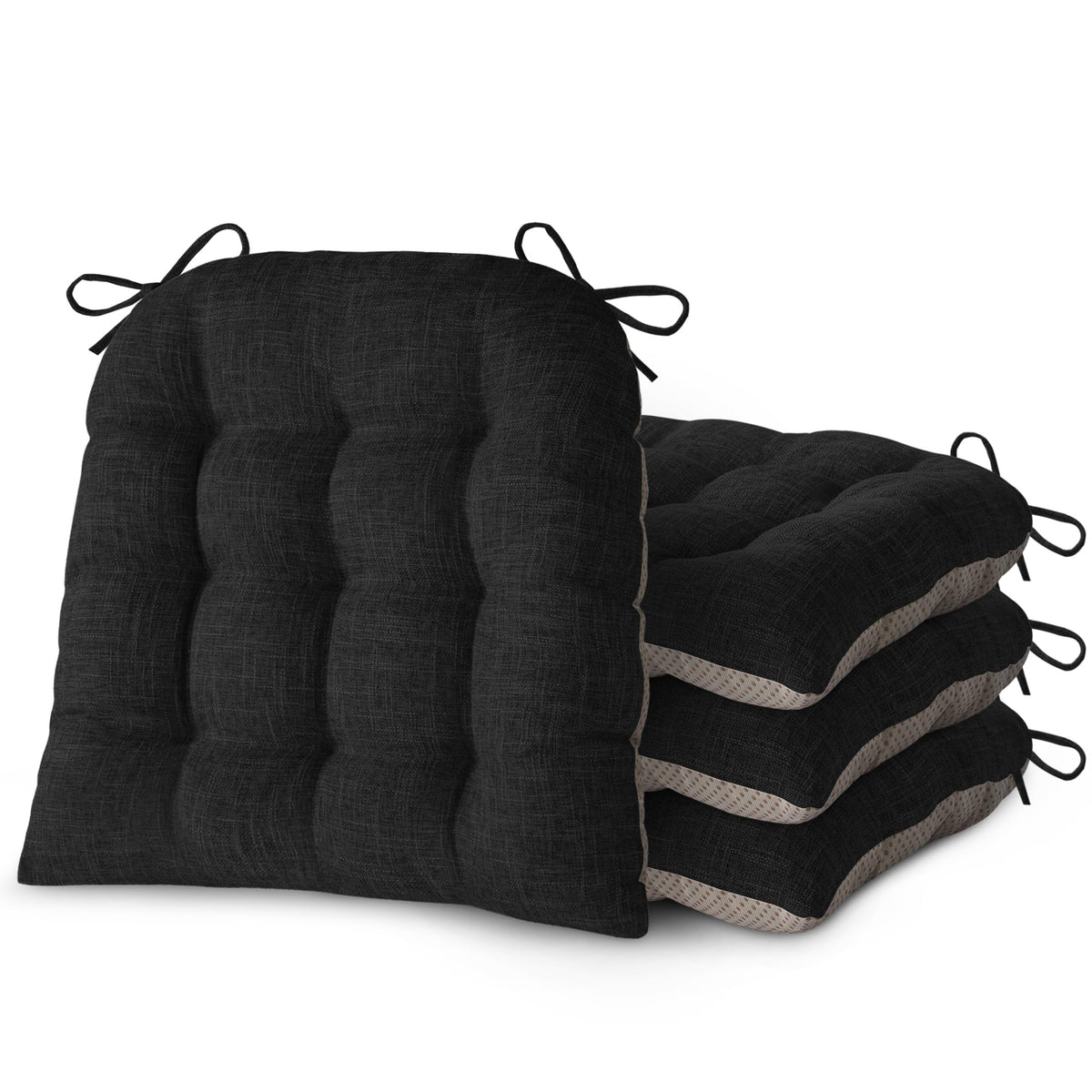 Chair Cushions for Dining Chairs Set of 2 18x16.5x3 in Beige
