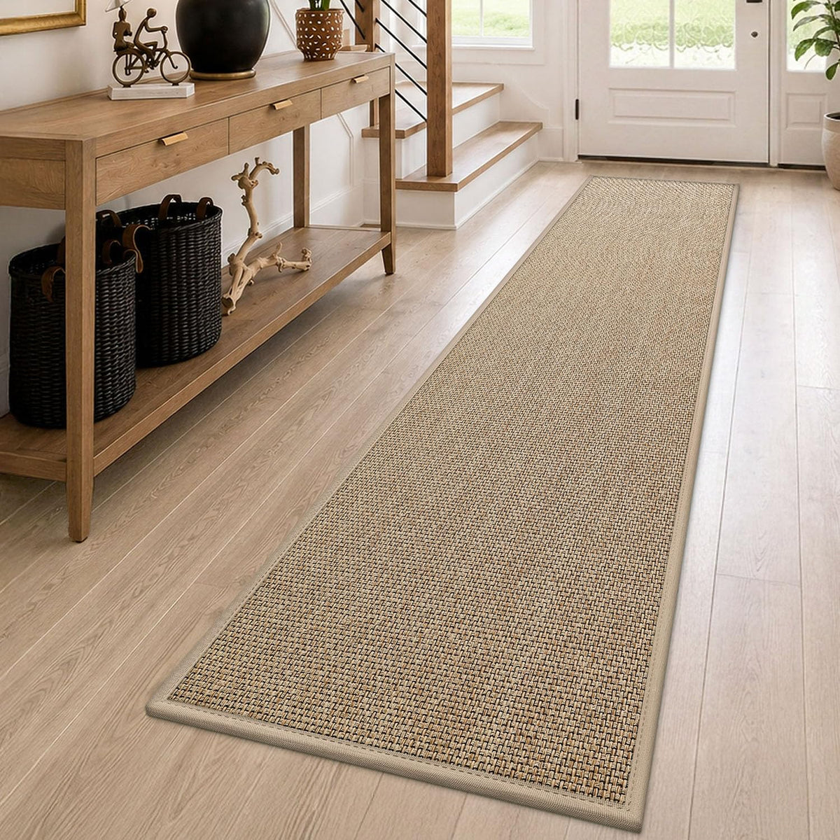 DEXI Ultra Thin Indoor Door Mat 24x36, Entrance Doormats, Beige