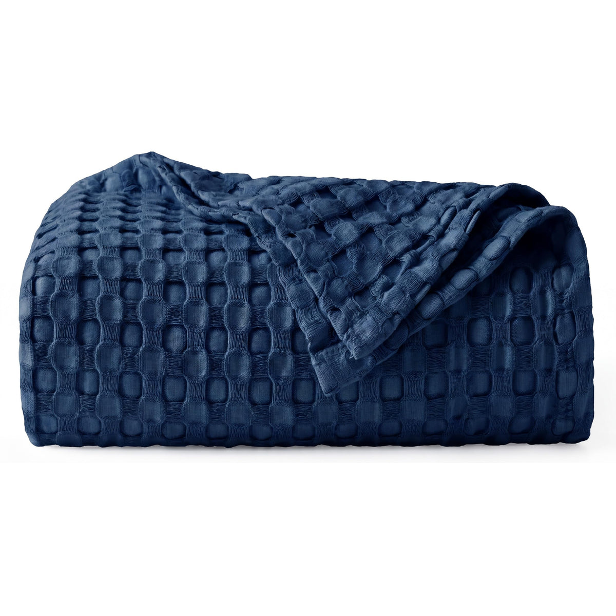 Bedsure Cooling Waffle Blanket for Hot Sleepers, Natural, King, 104" X 90"