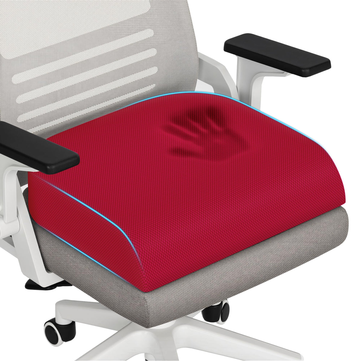TranquilRelax 3-Inch Memory Foam Seat Cushion for Office Chair, Large