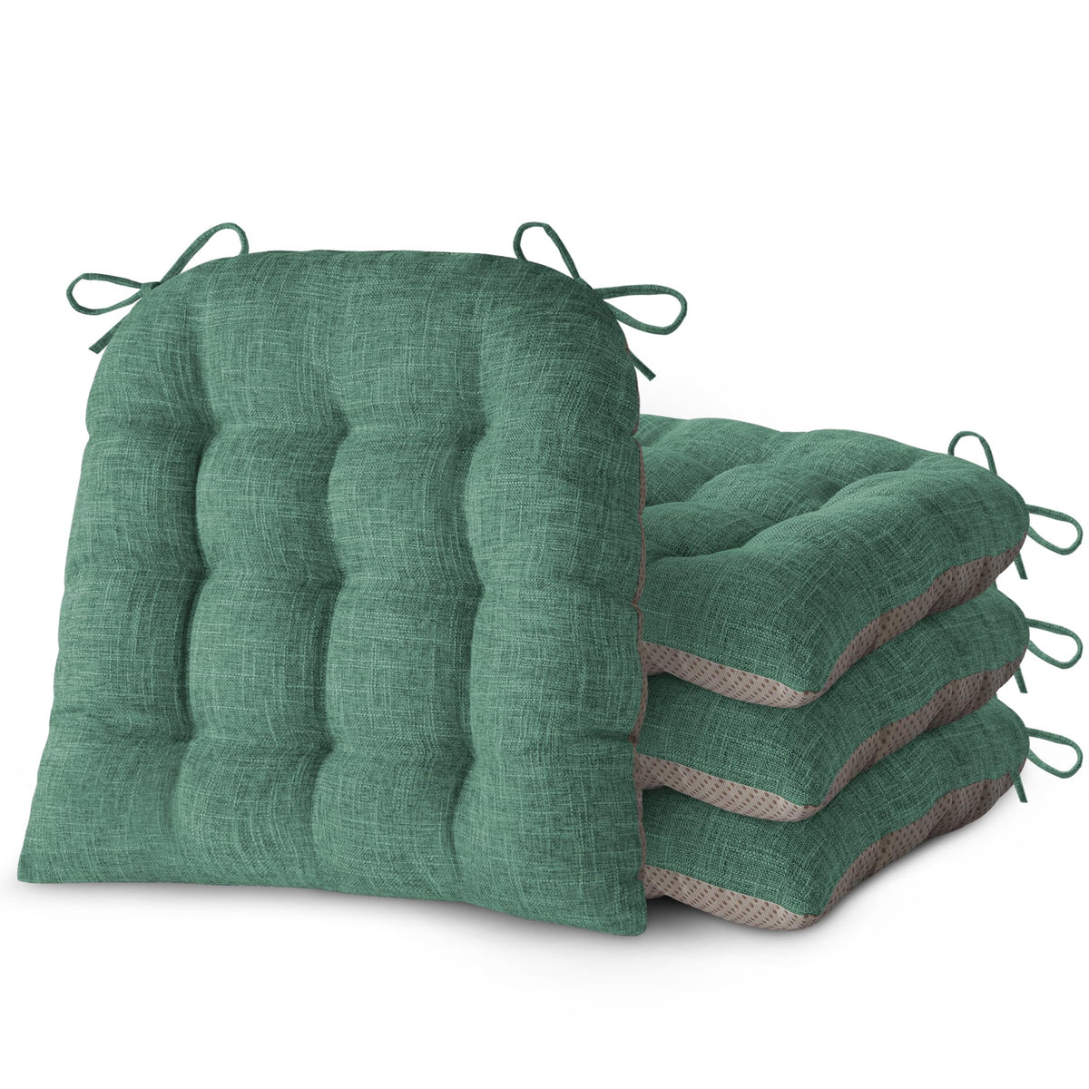 Chair Cushions for Dining Chairs Set of 2 18x16.5x3 in Beige
