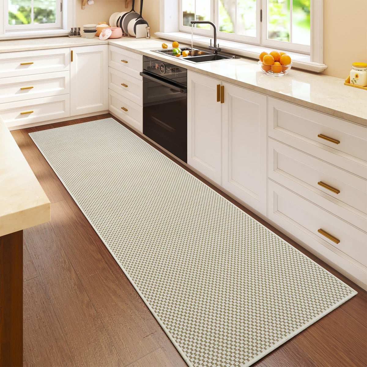 YDKGL Indoor Front Door Mat Entryway Rug Non Slip Washable Brown 2x3 ft
