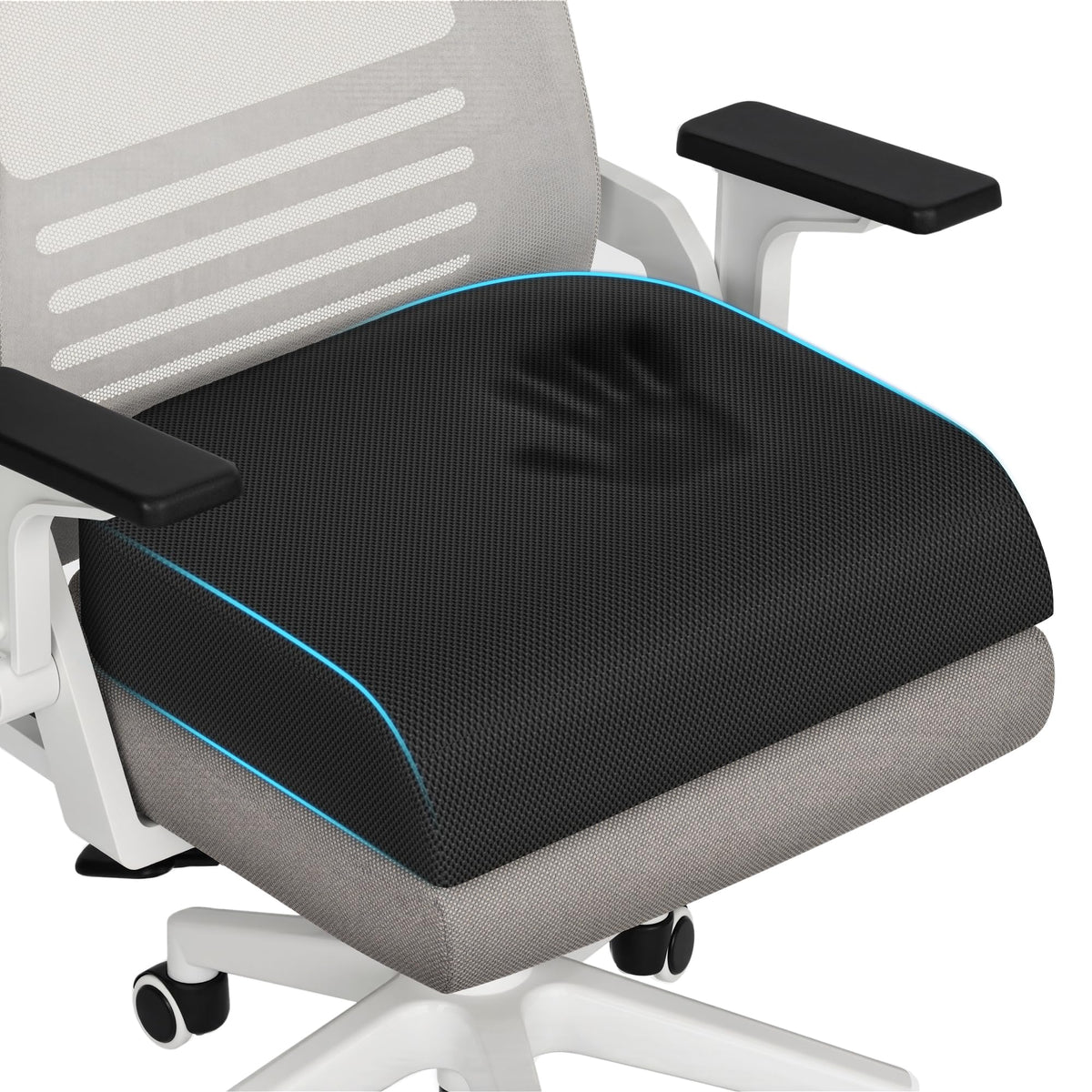 TranquilRelax 3-Inch Memory Foam Seat Cushion for Office Chair, Large
