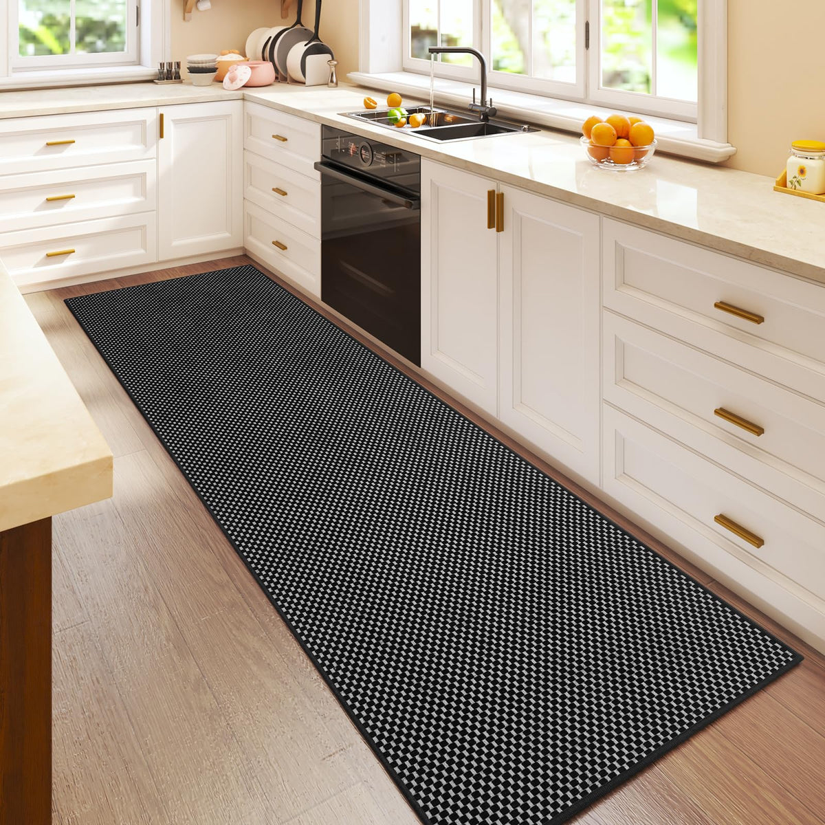 YDKGL Indoor Front Door Mat Entryway Rug Non Slip Washable Brown 2x3 ft