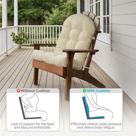 Rocking Chair Cushion 44x19x4 Non-Slip Indoor Adirondack Chair pad