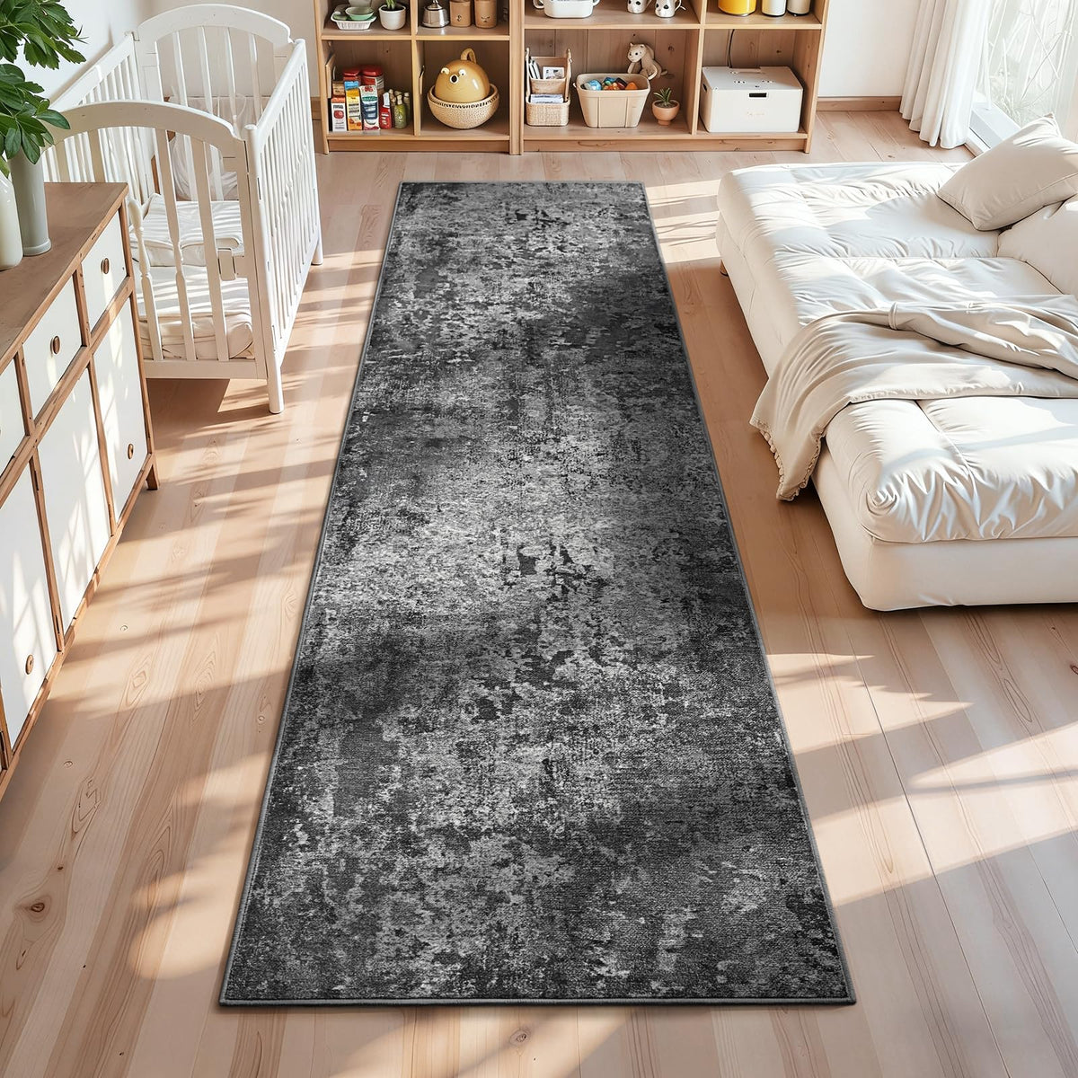 Entrance Rugs Indoor 2x3 Grey Entry Rug Washable Abstract Small Area Rug Non-Slip Low Pile Throw Rugs for Entryway, Kitchen Floor, Front Door Indoor Door Mat, Bathroom, Bedroom Bedside