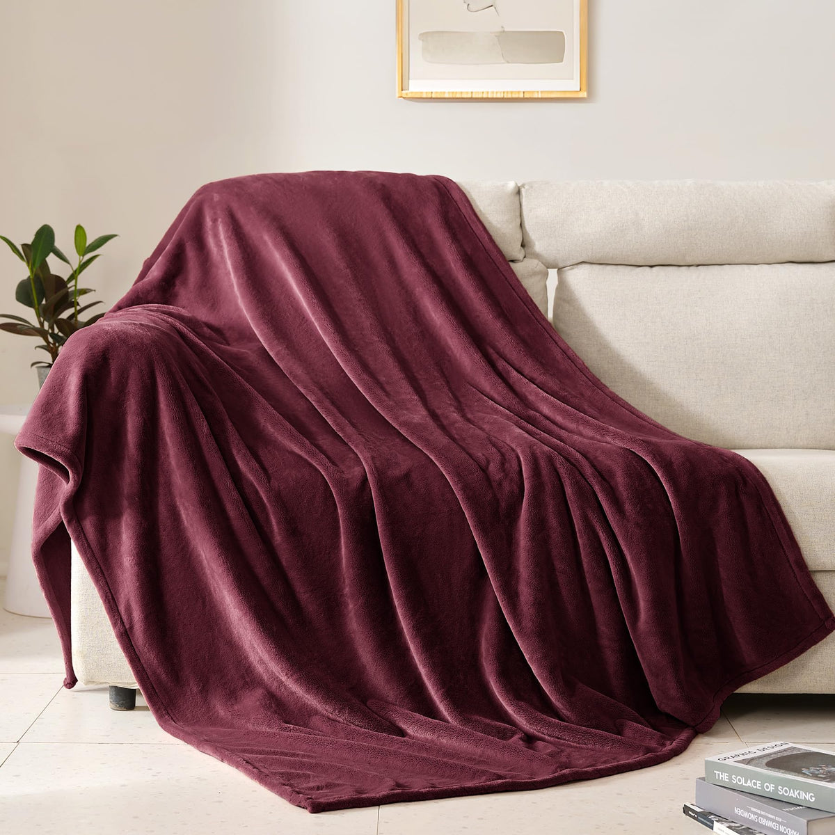 BEAUTEX Fleece Throw Blanket for Couch Sofa Bed Soft Fuzzy Plush