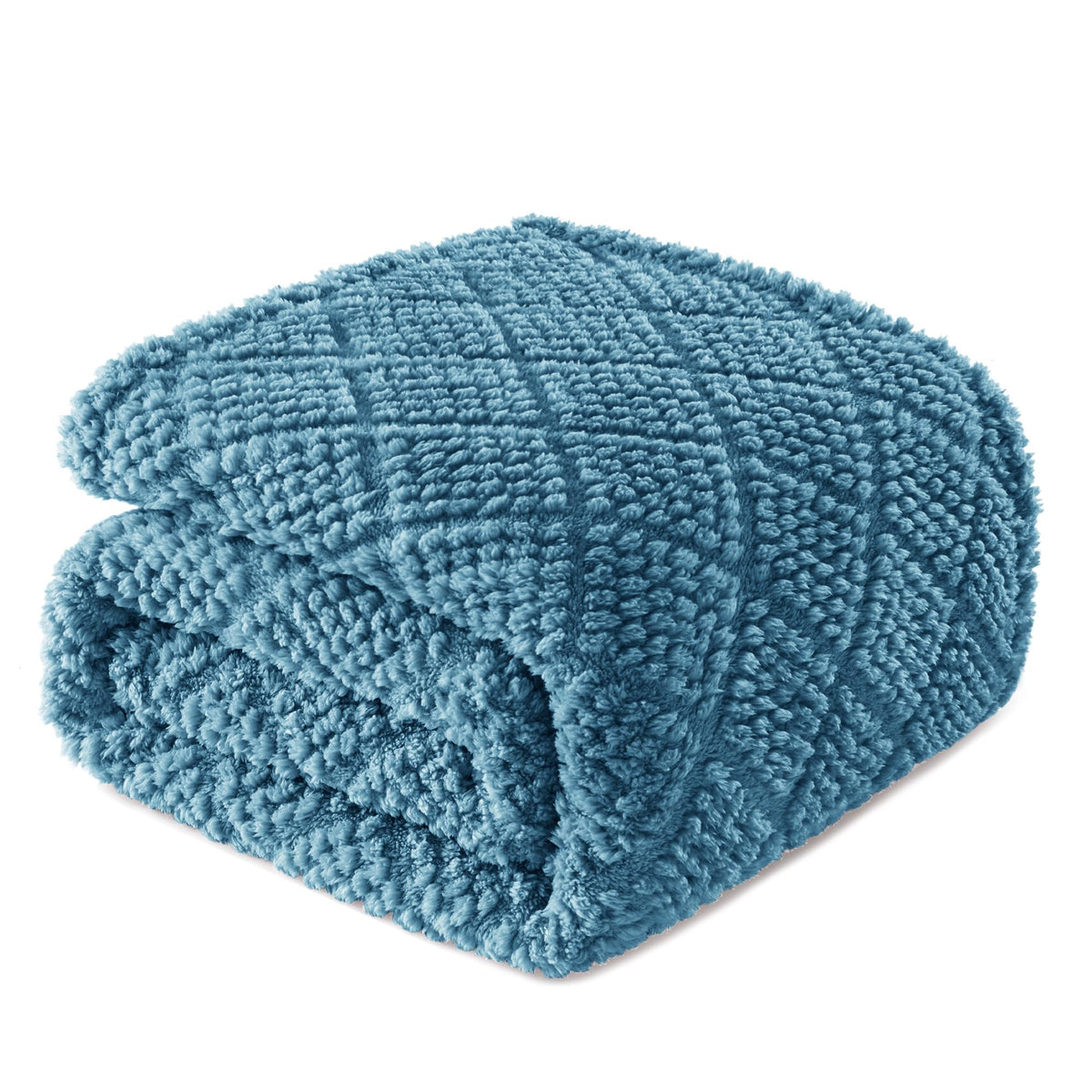 Whale Flotilla Soft Fleece Throw Blanket for Couch, Slate Blue