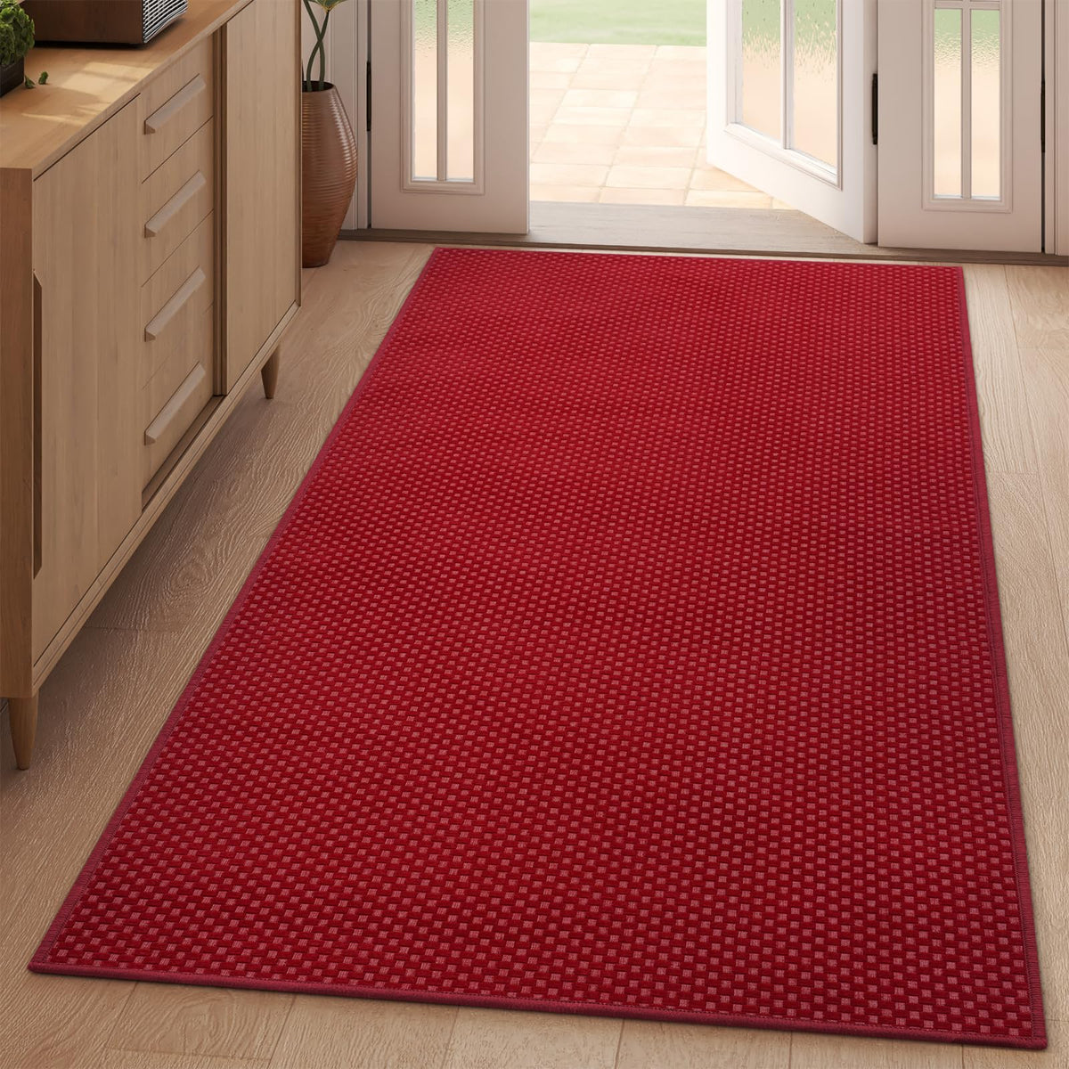 YDKGL Indoor Front Door Mat Entryway Rug Non Slip Washable Brown 2x3 ft