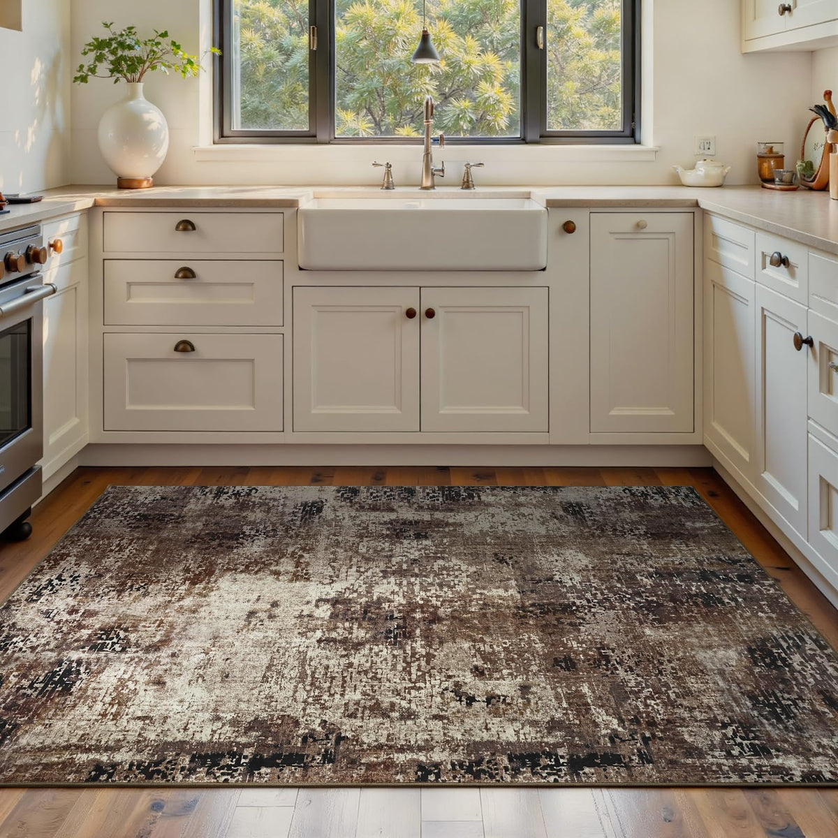 Entrance Rugs Indoor 2x3 Grey Entry Rug Washable Abstract Small Area Rug Non-Slip Low Pile Throw Rugs for Entryway, Kitchen Floor, Front Door Indoor Door Mat, Bathroom, Bedroom Bedside