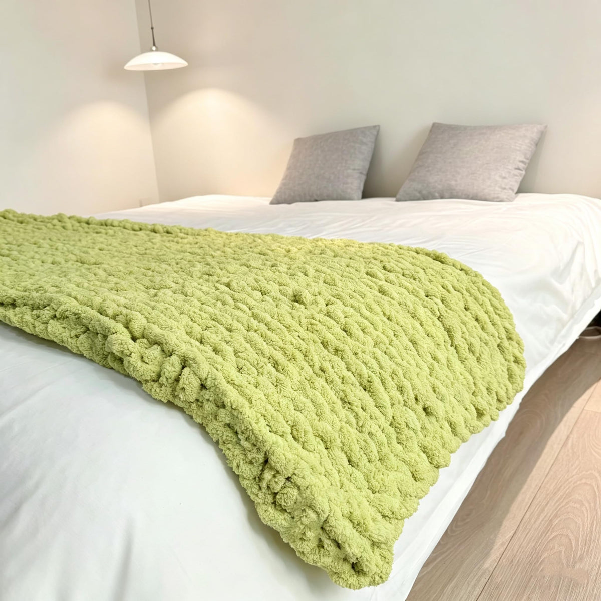 Soft Chunky Knit Throw Blanket for Couch, Cozy Warm Knitted Blankets