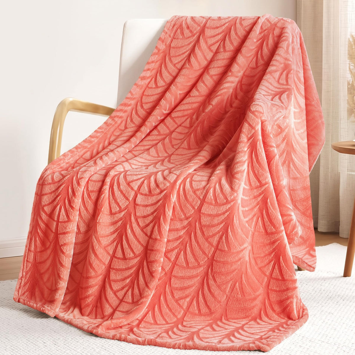 Whale Flotilla Soft Flannel Fleece Throw Blanket for Couch, Olive Green