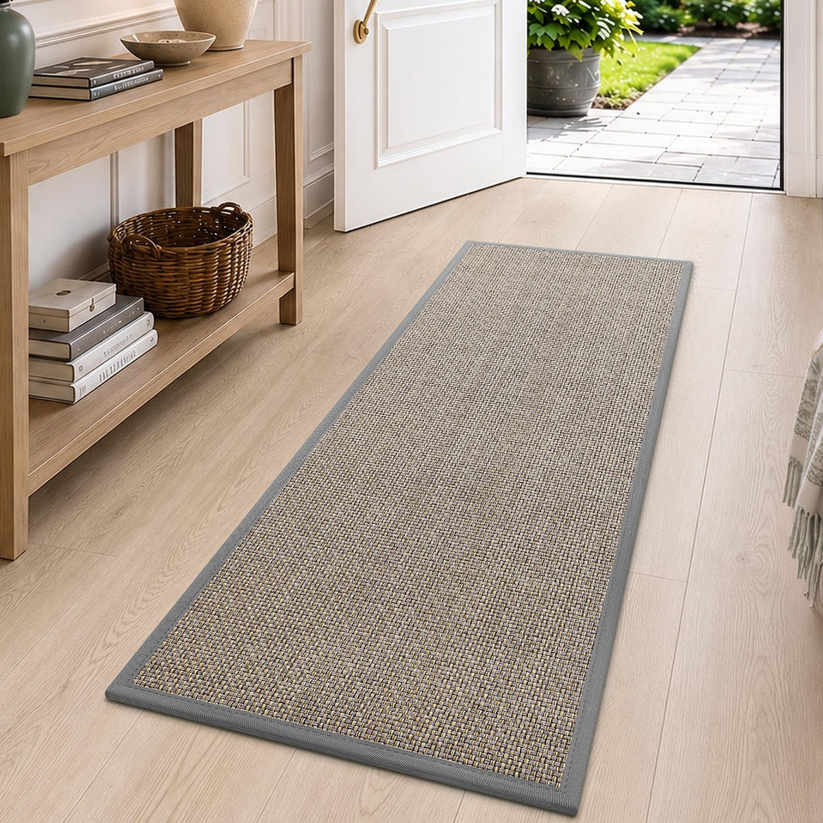 DEXI Ultra Thin Indoor Door Mat 24x36, Entrance Doormats, Beige