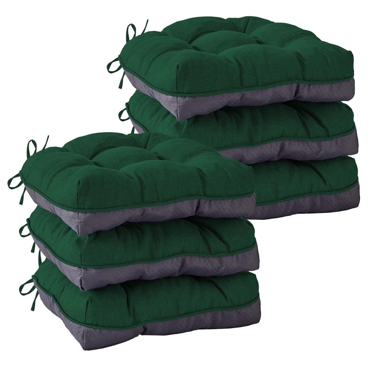 IASEAHK Chair Cushions for Dining Chairs, 15.5" x 15.5" x 4", Navy Blue