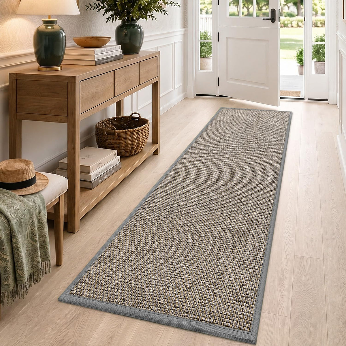 DEXI Ultra Thin Indoor Door Mat 24x36, Entrance Doormats, Beige