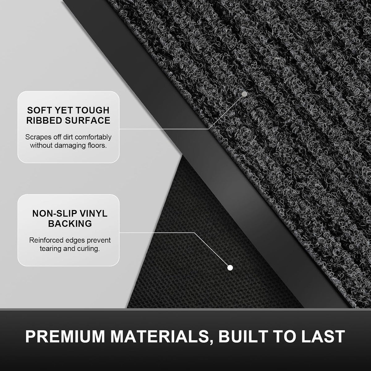 35"x24" Commercial Floor Mat, Non-Slip Waterproof Front Door Mat