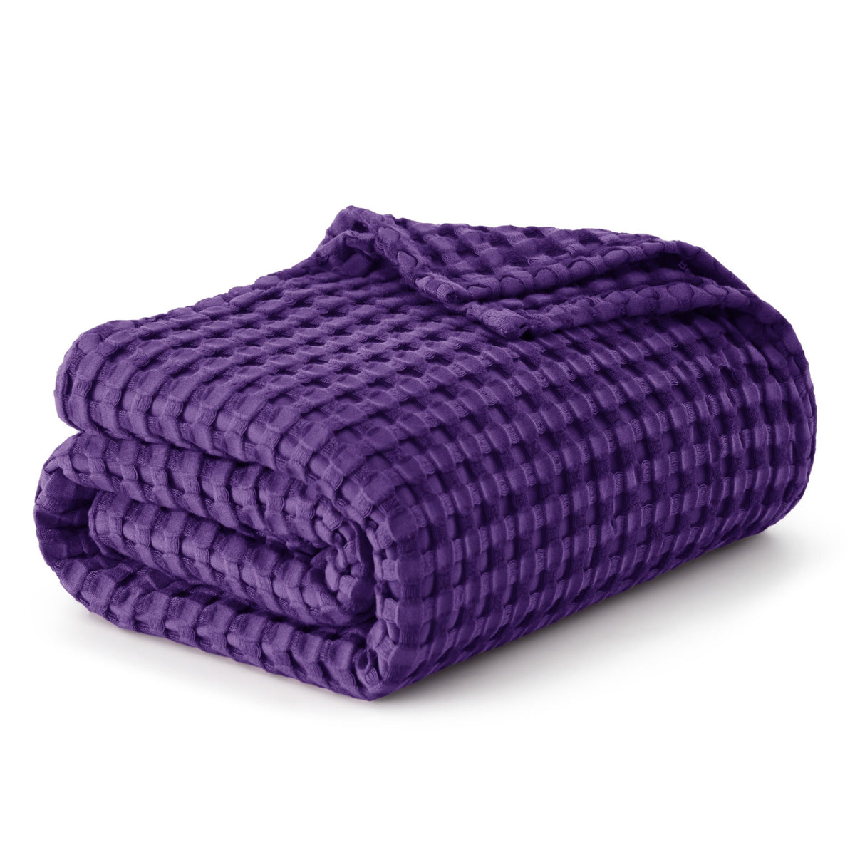 Bedsure Cooling Waffle Blanket for Hot Sleepers, Natural, King, 104" X 90"