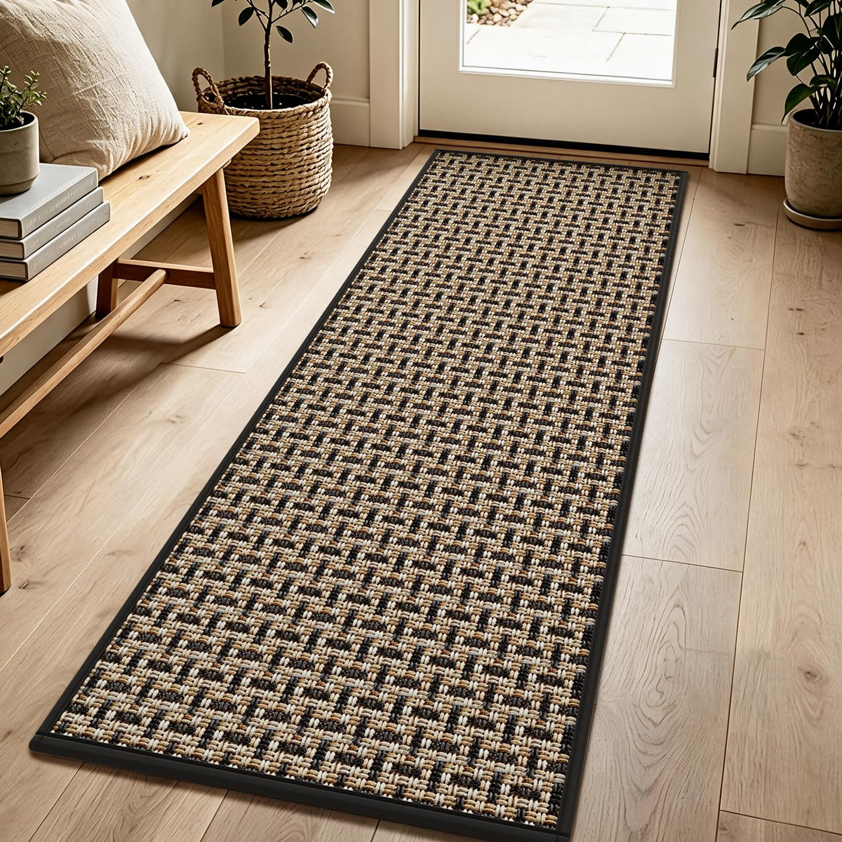 YDKGL Front Door Mat Indoor Entrance Non Slip Entry Doormat Gray 17"x30"