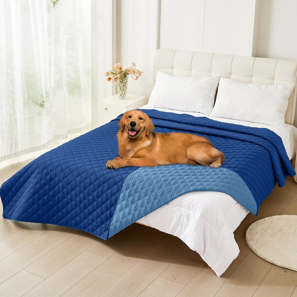 Smiry Waterproof Reversible Pet Couch Covers for Dogs