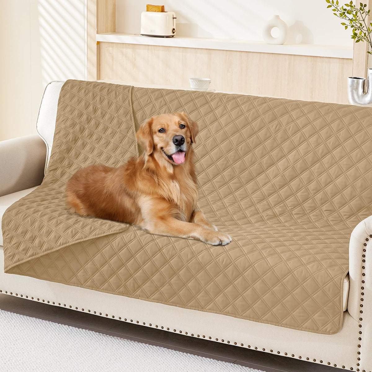 Smiry Waterproof Reversible Pet Couch Covers for Dogs