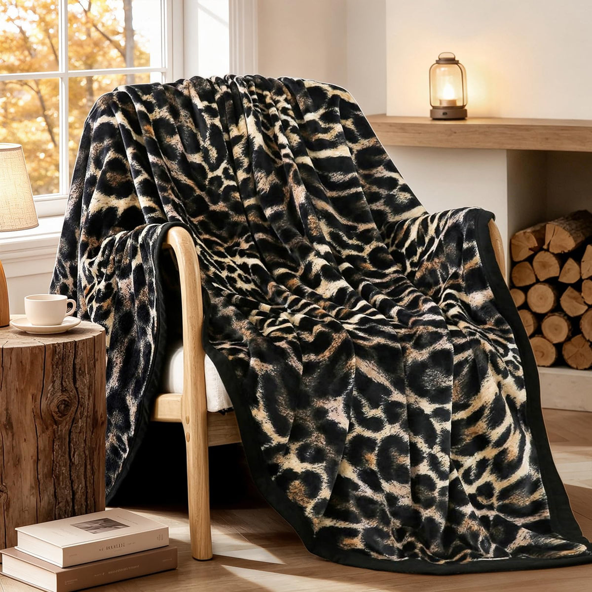 PU MEI Fuzzy Fleece Fall Throw Blanket for Sofa, Couch, Bed, Black and White Zebra Animal Print Blanket - Lightweight Double Sided Cozy Super Soft Blankets, Home Decor Gift, 50 x 60 Inches