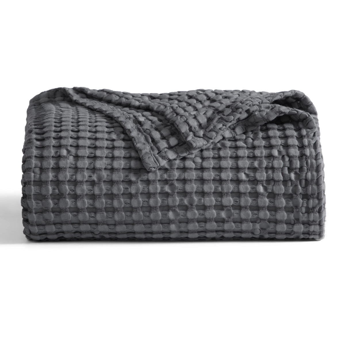 Bedsure Cooling Waffle Blanket for Hot Sleepers, Natural, King, 104" X 90"