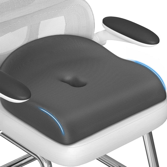 Ergonomic Memory Foam Seat Cushion for Office Chair, Grey