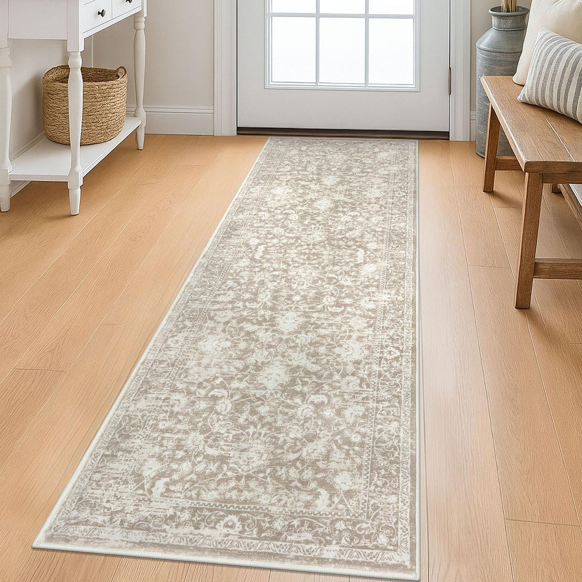 KILOCOCO 2x3 Washable Rug Small Entryway Rugs Indoor Door Mat, Blue/Navy