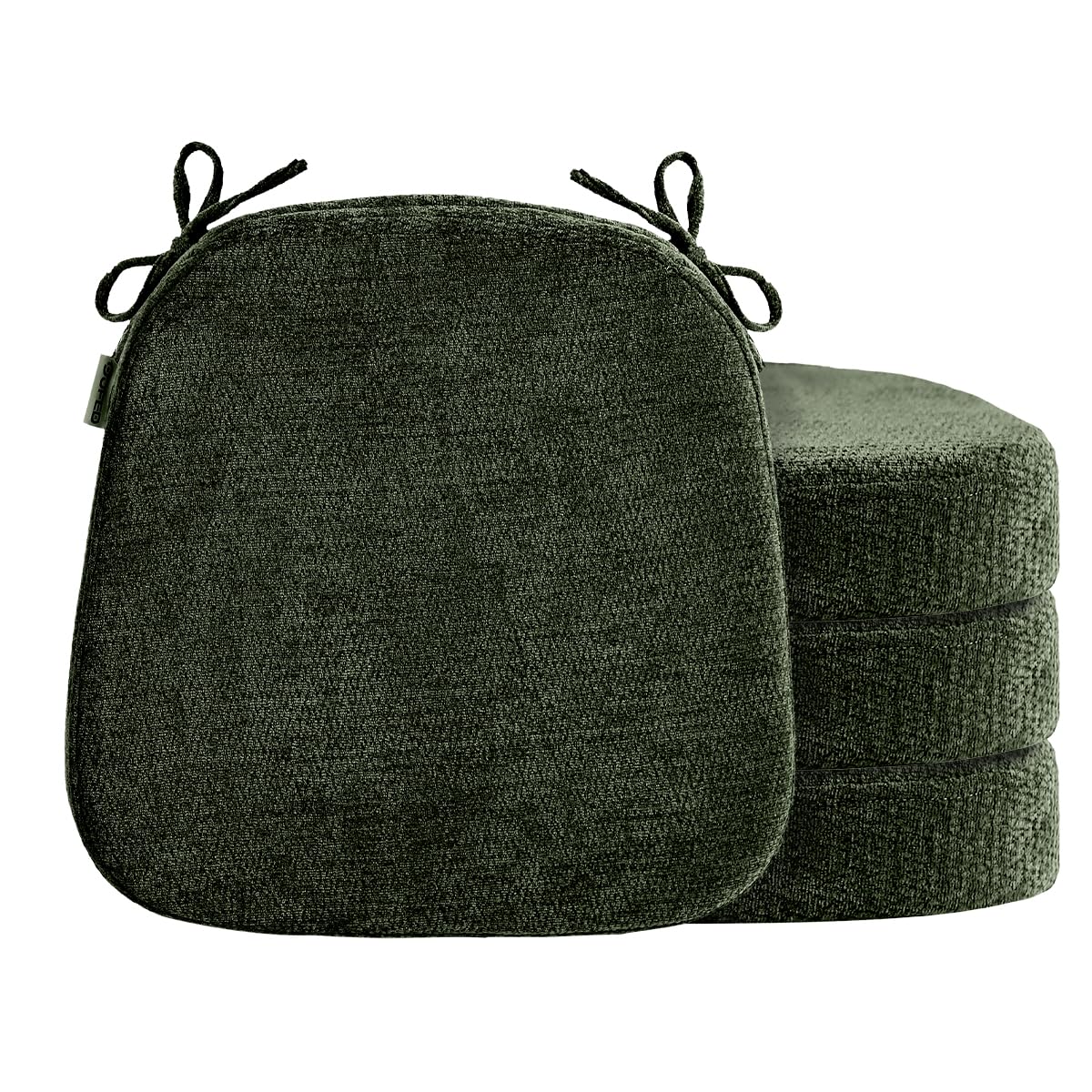 Chair Cushions for Dining Chairs, Washable Chair Pads, Beige, 4 Pack