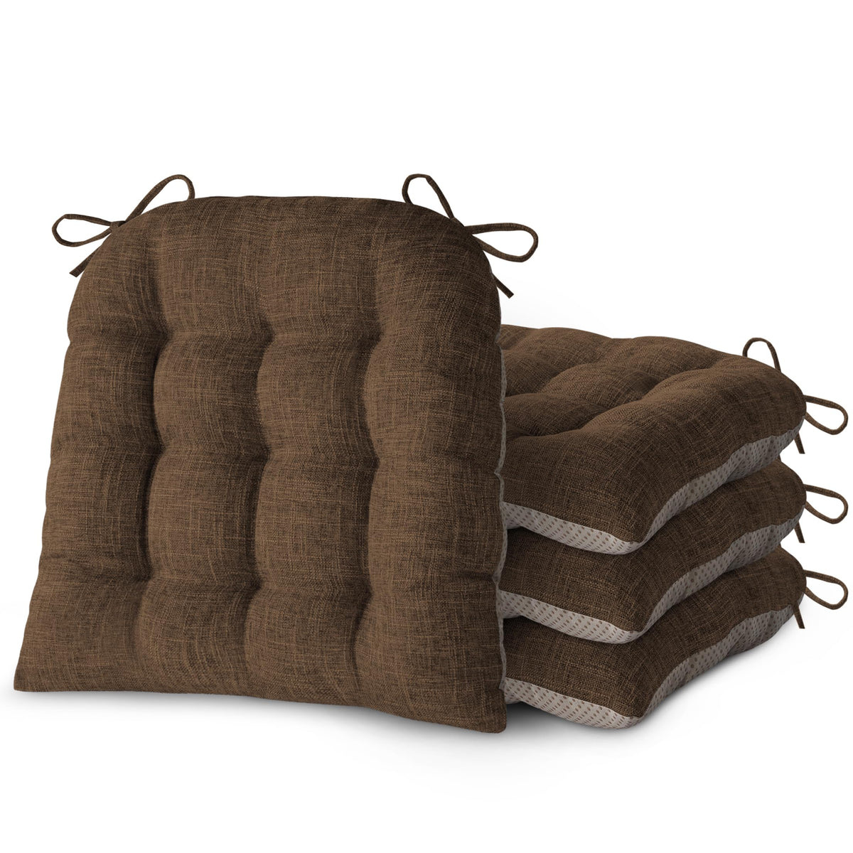 Chair Cushions for Dining Chairs Set of 2 18x16.5x3 in Beige