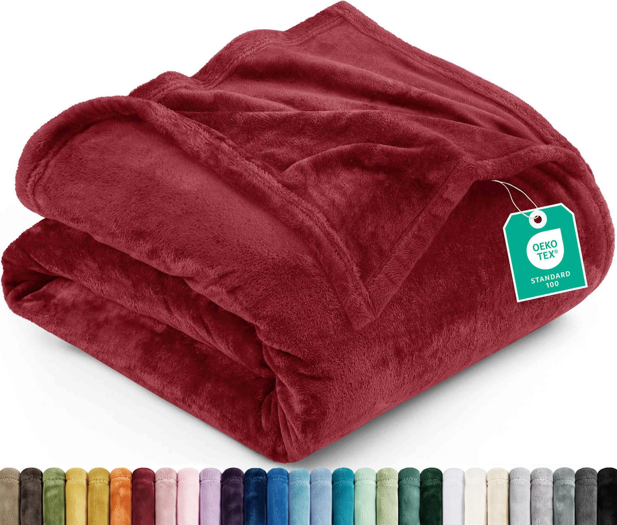 Utopia Bedding Ultra Soft Fleece Bed Blanket Throw Size Grey (50x60 Inches)