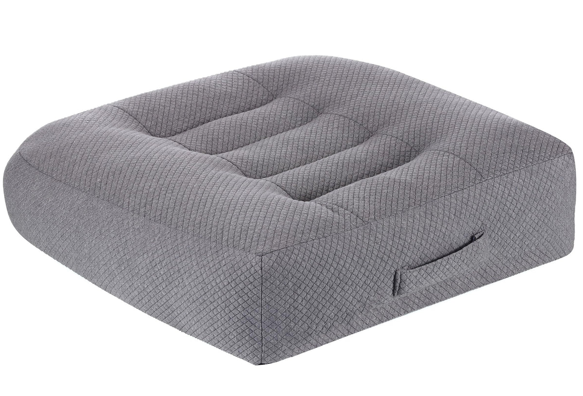 Adult Booster Seat Cushion, Car Seat Cushions for Short People/Thick Office Chair Booster Seat Increase Field of View, for Trucks, Car, Office Chair, Home, Wheelchair,Angle Lift Seat Cushion (Grey)