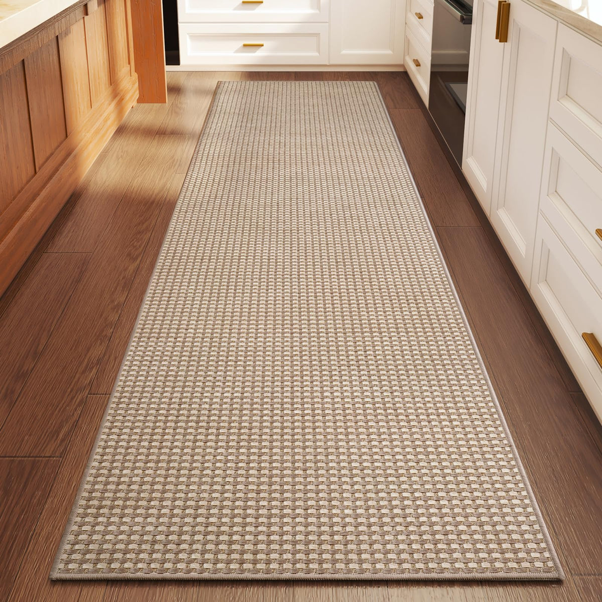 YDKGL Indoor Front Door Mat Entryway Rug Non Slip Washable Brown 2x3 ft