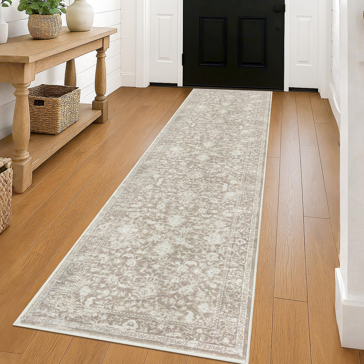 KILOCOCO 2x3 Washable Rug Small Entryway Rugs Indoor Door Mat, Blue/Navy