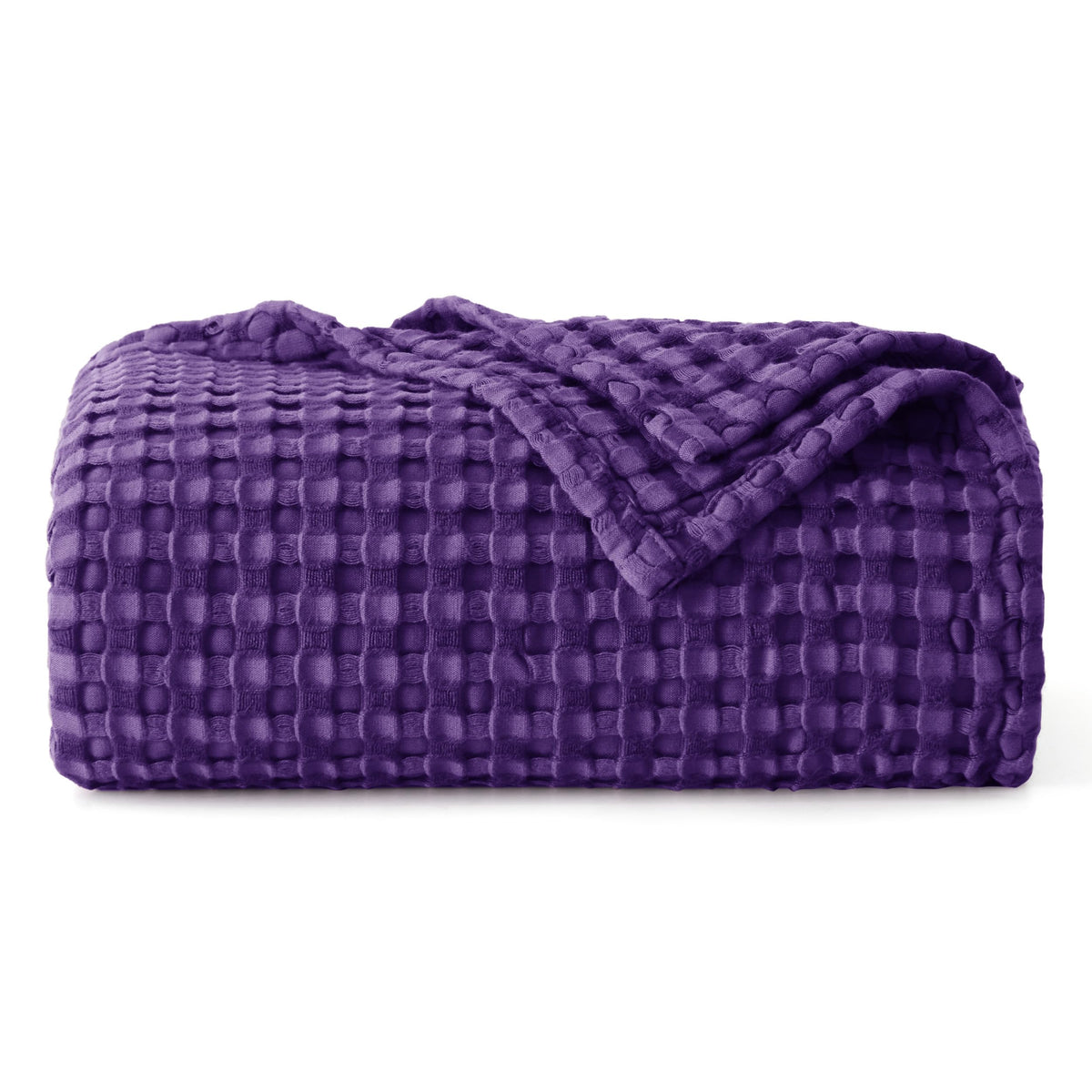 Bedsure Cooling Waffle Blanket for Hot Sleepers, Natural, King, 104" X 90"