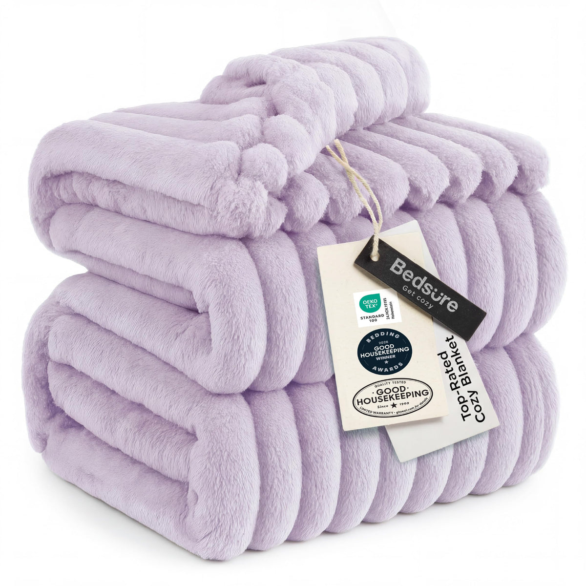 Bedsure GentleSoft White Throw Blanket for Couch - Halloween Decorations for Fall Home Living Room Decor, Cozy Fleece Blanket, Christmas Birthday Gifts for Women Mom Her Girls, Off White, 50x60 in