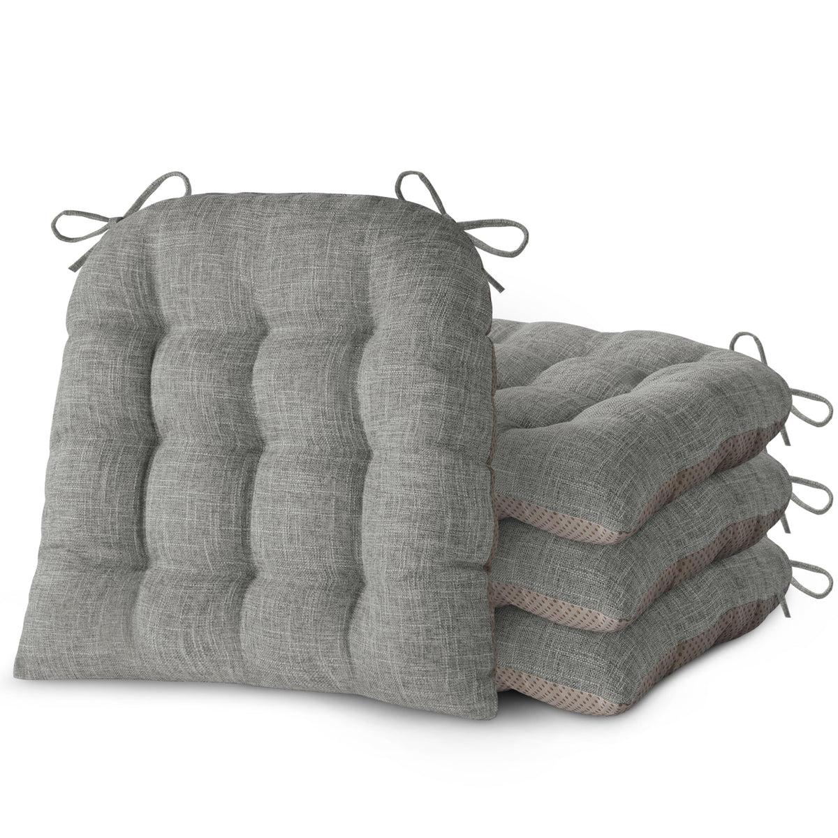Chair Cushions for Dining Chairs Set of 2 18x16.5x3 in Beige