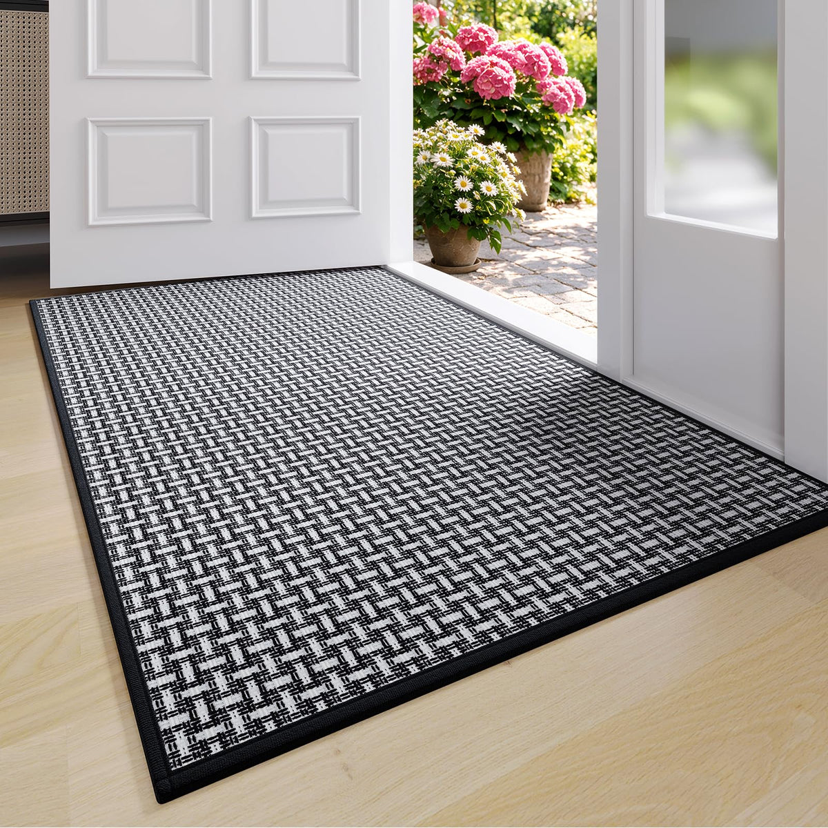 YDKGL Front Door Mat Indoor Entrance Non Slip Entry Doormat Gray 17"x30"