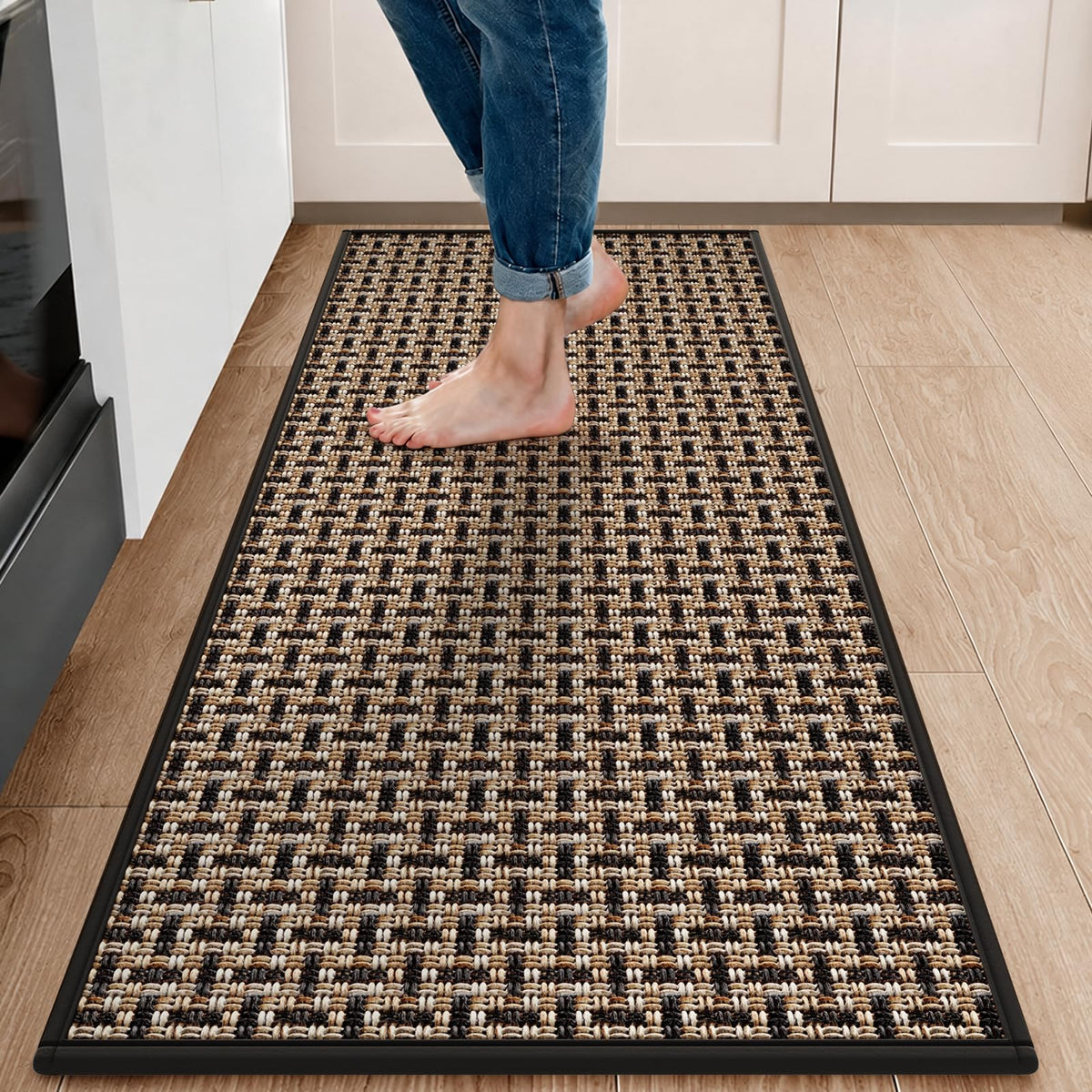 YDKGL Front Door Mat Indoor Entrance Non Slip Entry Doormat Gray 17"x30"