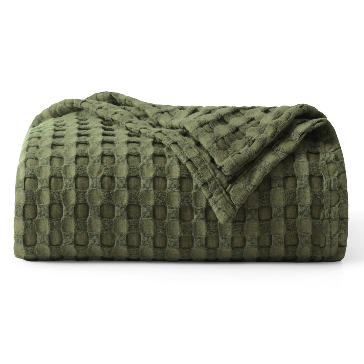 Bedsure Cooling Waffle Blanket for Hot Sleepers, Natural, King, 104" X 90"