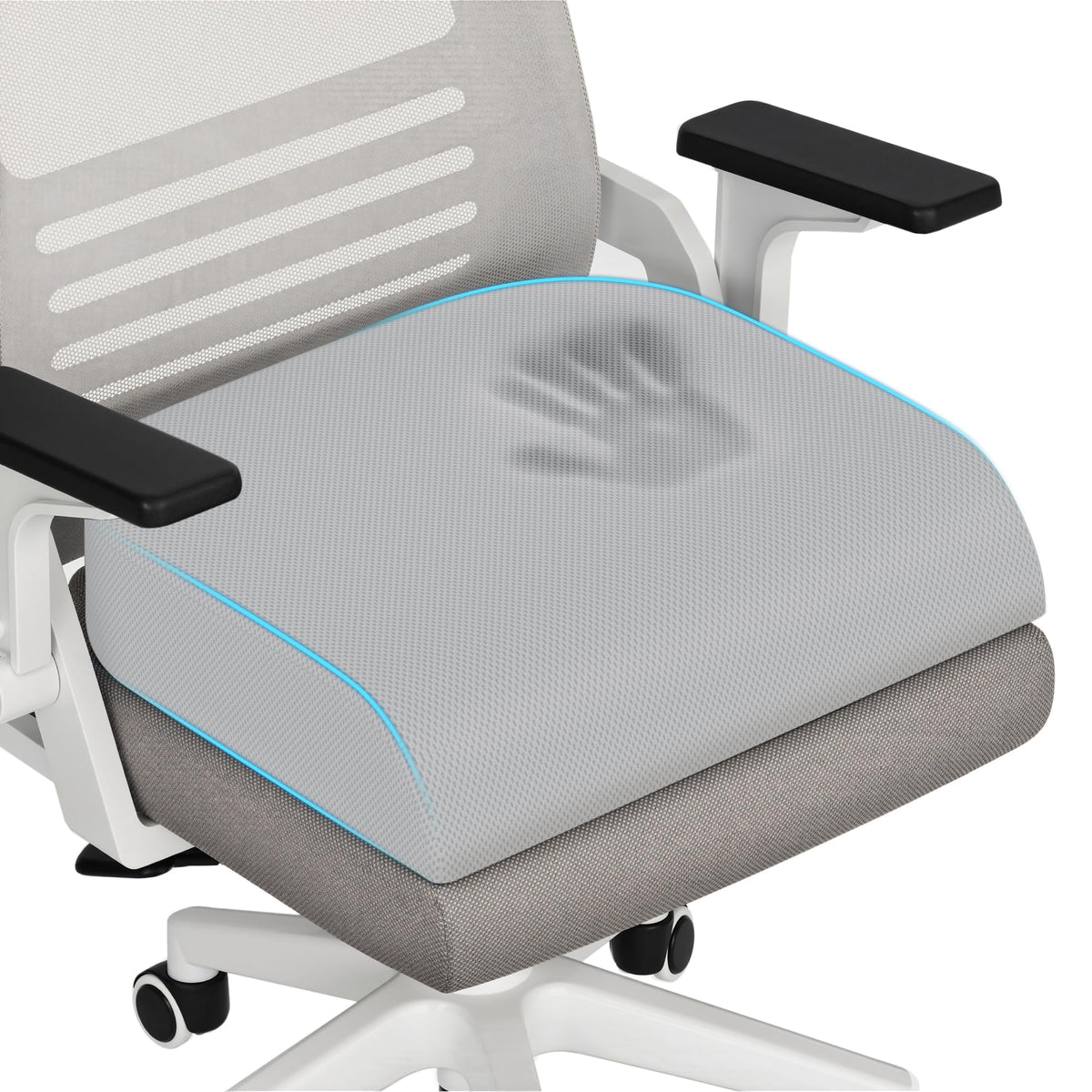TranquilRelax 3-Inch Memory Foam Seat Cushion for Office Chair, Large
