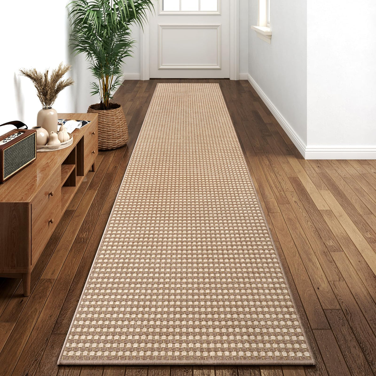 YDKGL Indoor Front Door Mat Entryway Rug Non Slip Washable Brown 2x3 ft