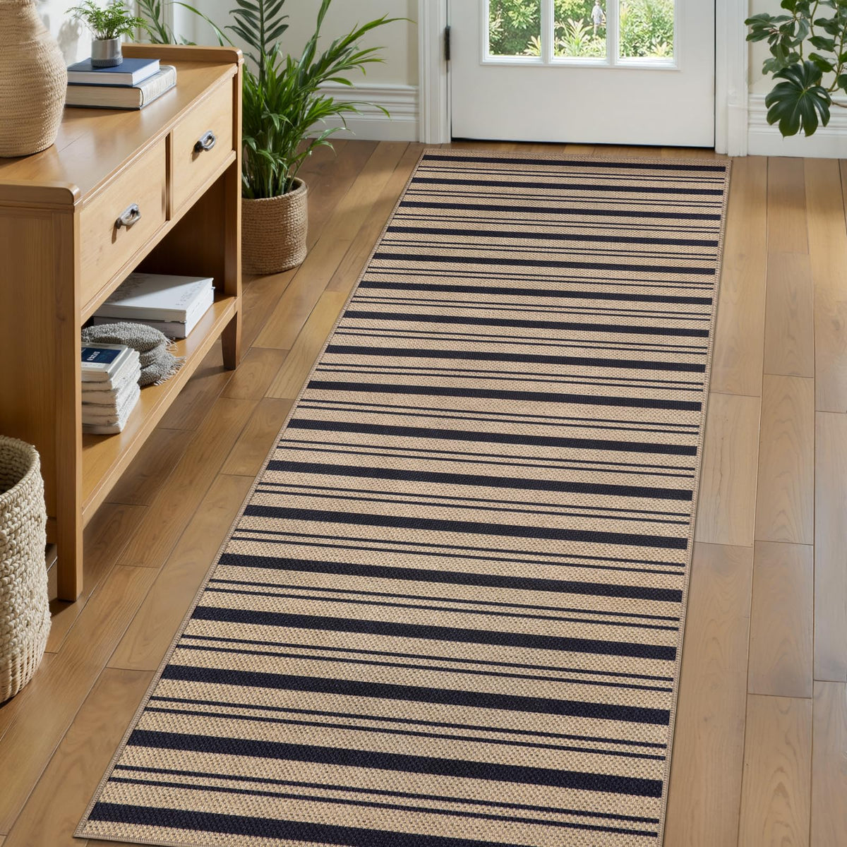 Tangsoo Easy Jute 2x3 Small Outdoor Rug,Washable Non-Slip Entryway Door Mat