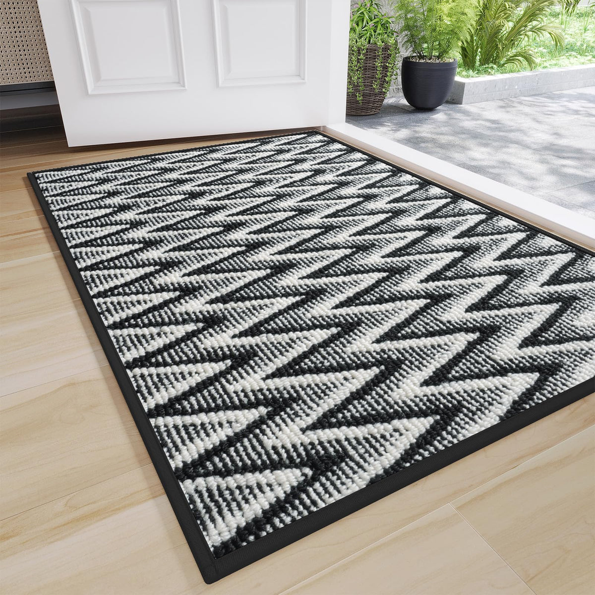 YDKGL Front Door Mat Indoor Entrance Non Slip Entry Doormat Gray 17"x30"