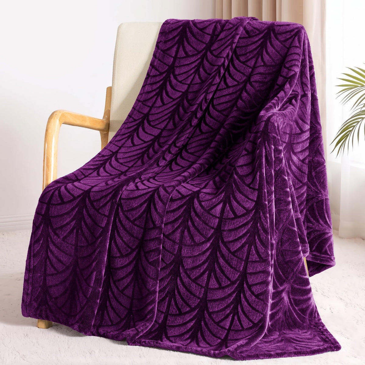Whale Flotilla Soft Flannel Fleece Throw Blanket for Couch, Olive Green