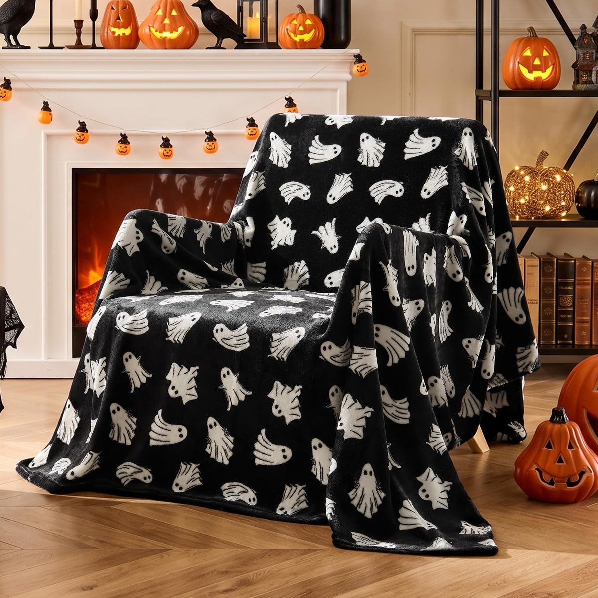 BEDELITE Christmas Throw Blanket for Decor & Gift, Red Snowflake, 50"x60"