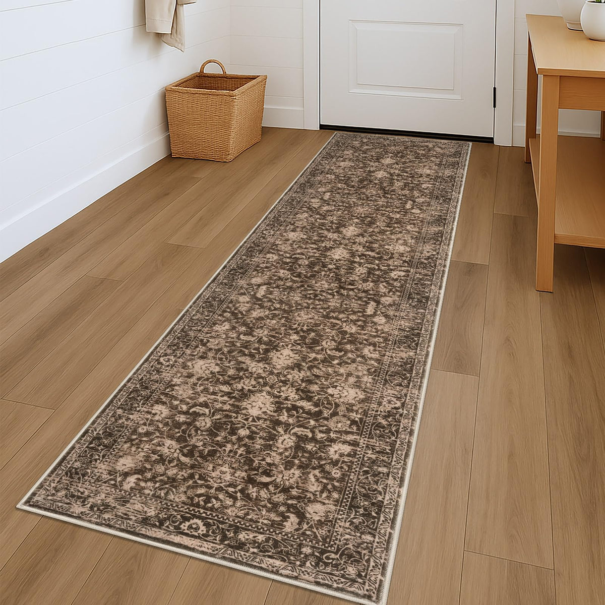 KILOCOCO 2x3 Washable Rug Small Entryway Rugs Indoor Door Mat, Blue/Navy