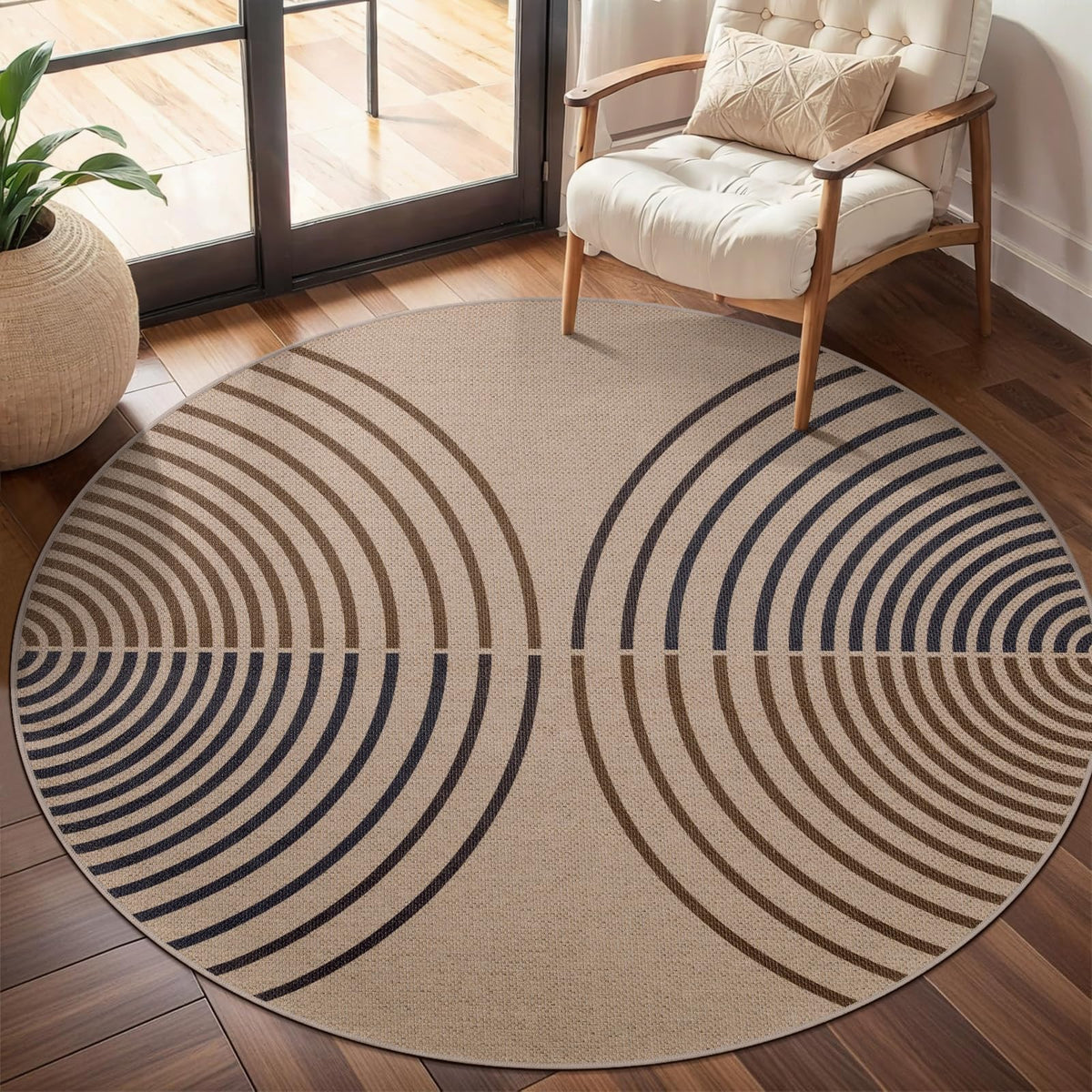 Tangsoo Easy Jute 2x3 Small Outdoor Rug,Washable Non-Slip Entryway Door Mat