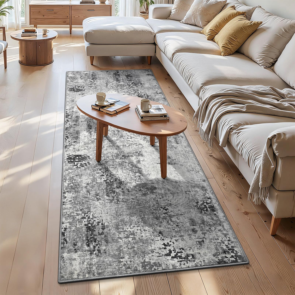 Entrance Rugs Indoor 2x3 Grey Entry Rug Washable Abstract Small Area Rug Non-Slip Low Pile Throw Rugs for Entryway, Kitchen Floor, Front Door Indoor Door Mat, Bathroom, Bedroom Bedside