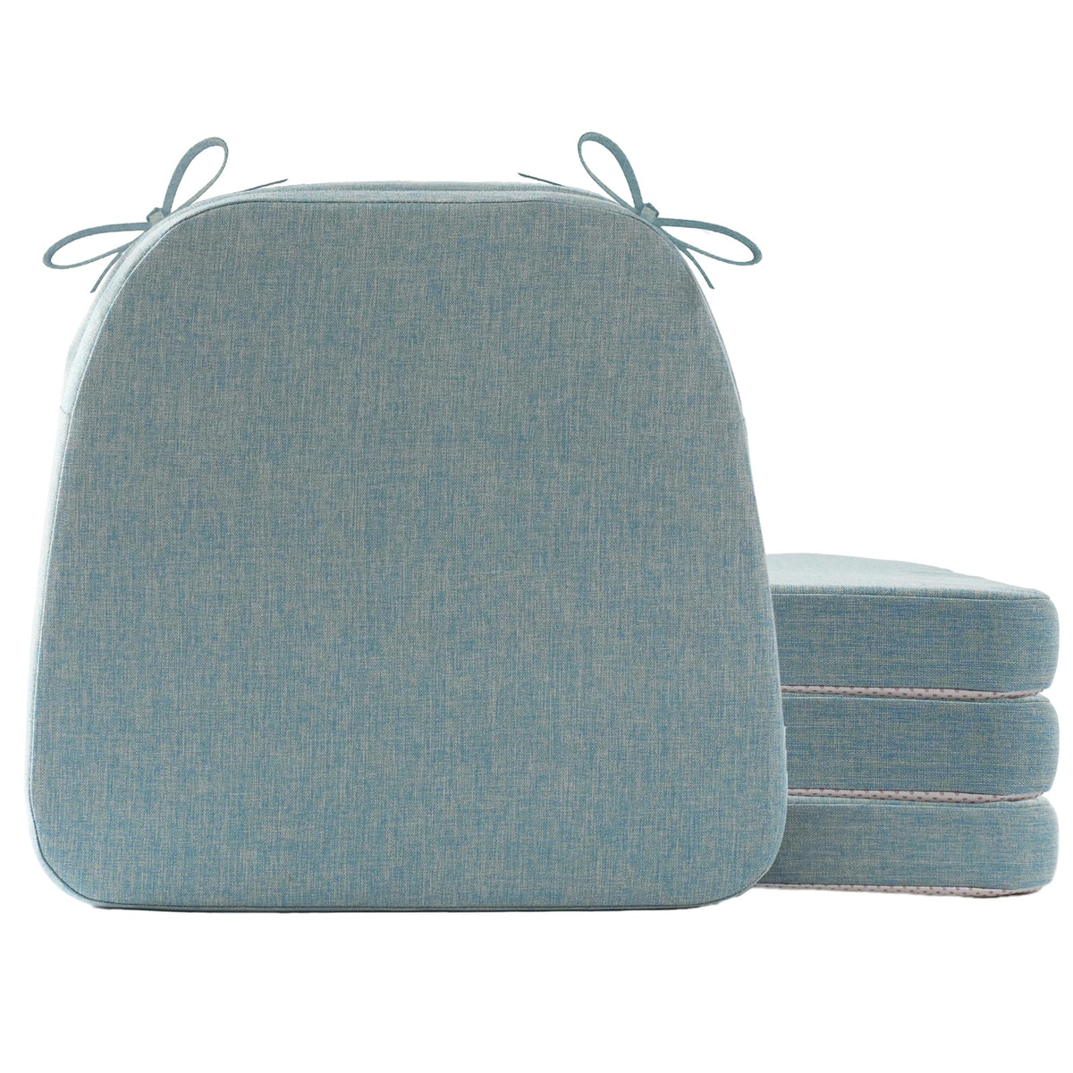 Battilo Chair Cushions for Dining Chairs, 16"x16"x2", Set of 2, Dusty Blue
